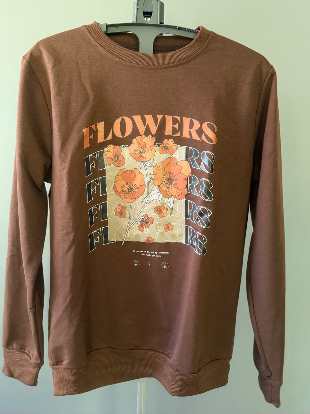 SHEIN Graphic Flower Crewneck